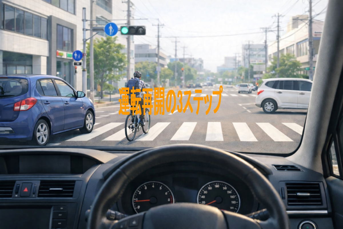 運転再開の3ステップ