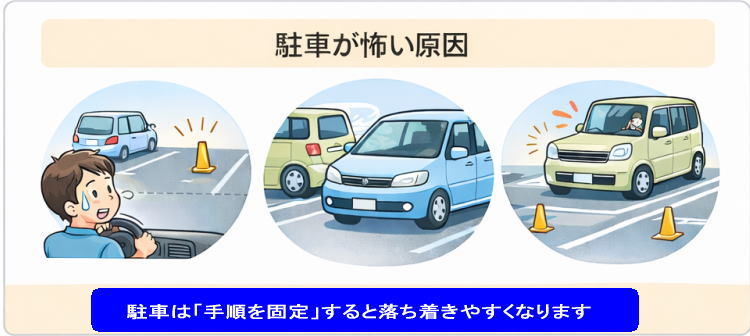 駐車・車庫入れのワンポイント