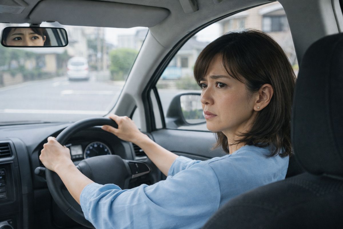 家族の言葉が気になって緊張し、確認が増えて運転が固くなりやすい状況