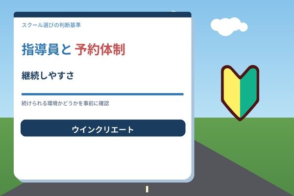 指導員と予約体制（継続しやすさ）